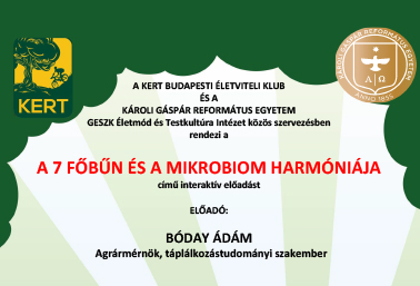 A 7 főbűn és a mikrobiom harmóniája - előadás