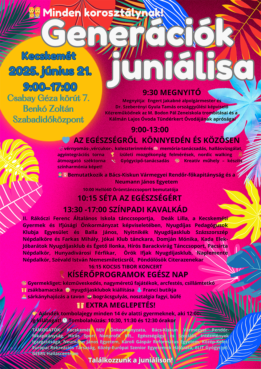 Generációk Juniálisa - plakát