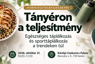 Tányéron a teljesítmény – Egészséges táplálkozás és sporttáplálkozás a trendeken túl - plakát részlet