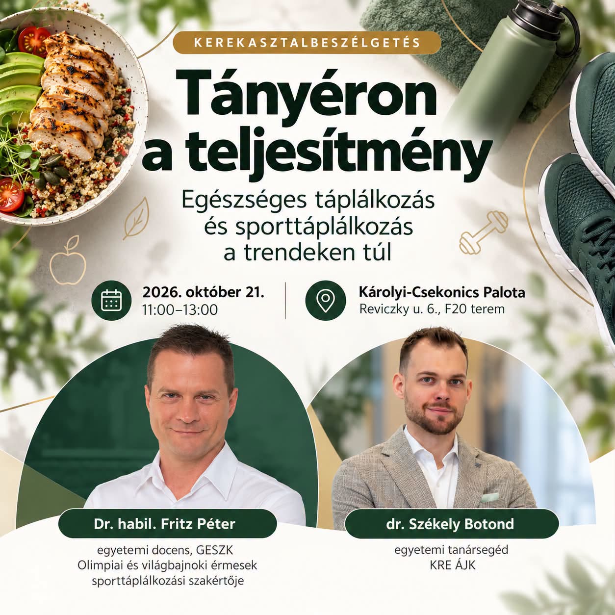 Tányéron a teljesítmény - plakát