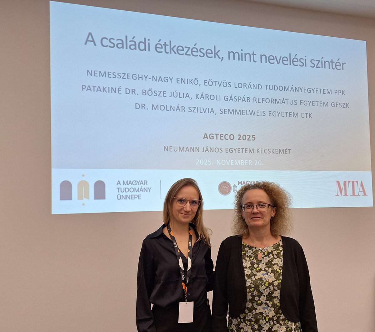 Aktuális neveléstudományi kutatásaink az AGTECO 2025 konferencián - fotók