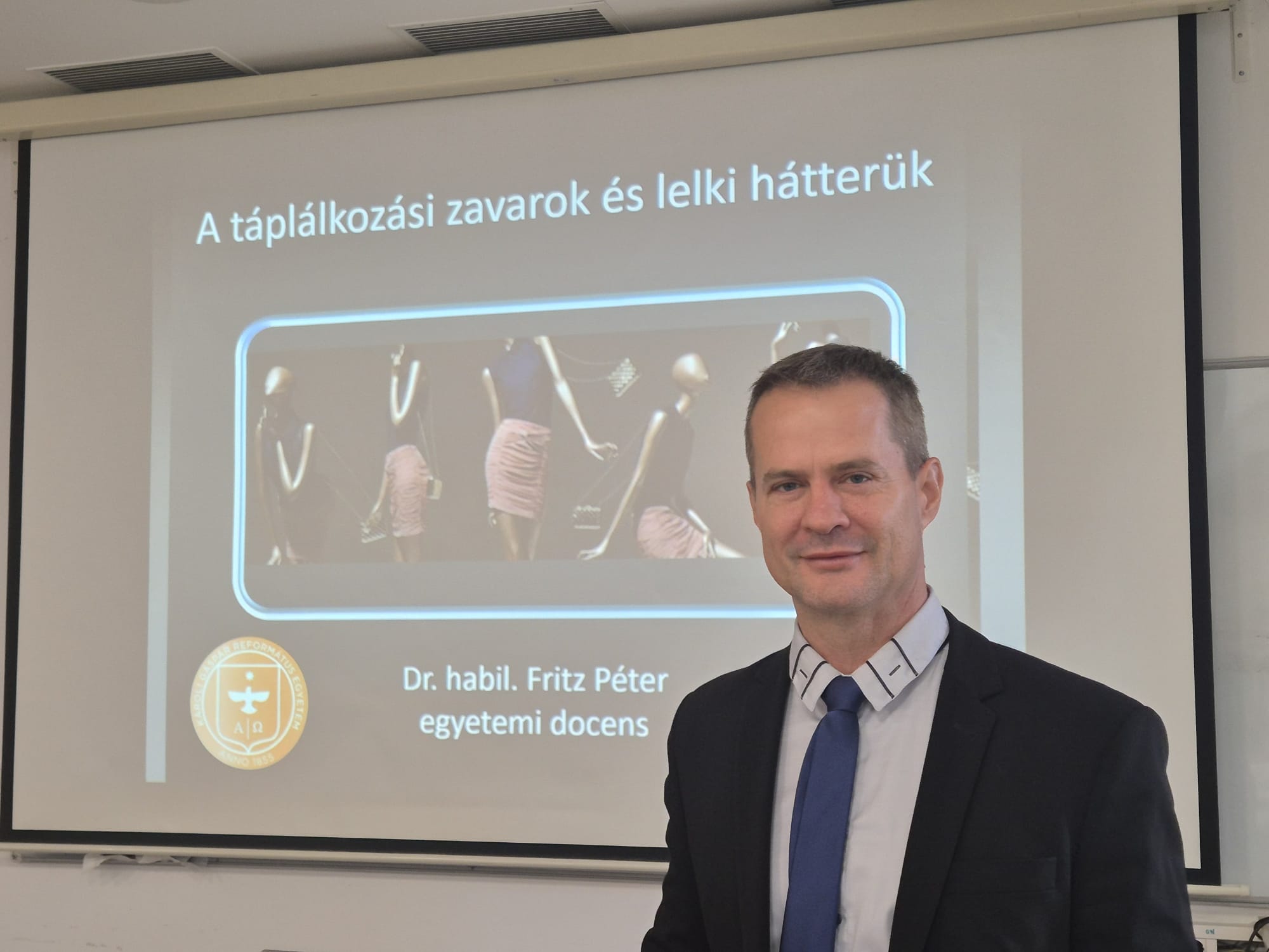 Dr. habil. Fritz Péter előadása Marosvásárhelyen – új tudományos együttműködések a láthatáron- fotók